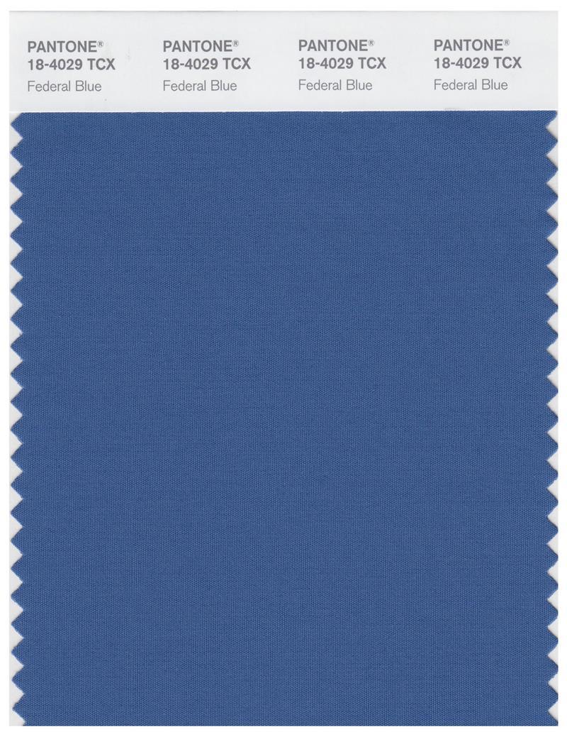 Pantone Smart 18-4029 TCX Color Swatch Card | Federal blue