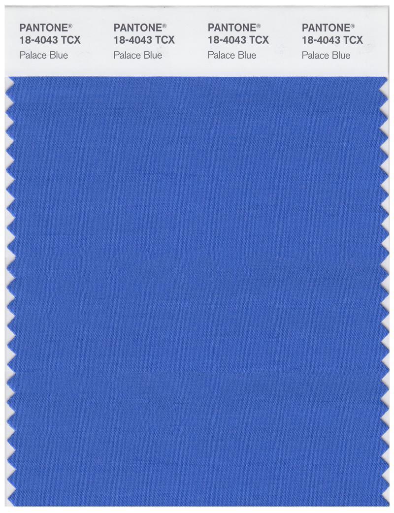 Pantone Smart 18-4043 TCX Color Swatch Card | Palace Blue