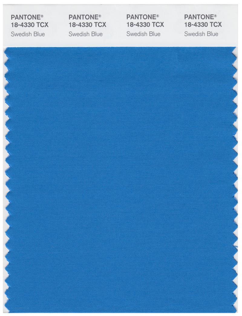 Pantone Smart 18-4330 TCX Color Swatch Card | Swedish Blue