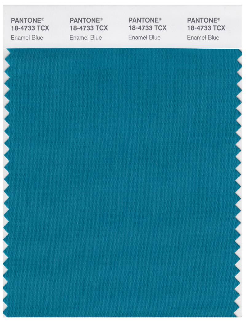 Pantone Smart 18-4733 TCX Color Swatch Card | Enamel Blue