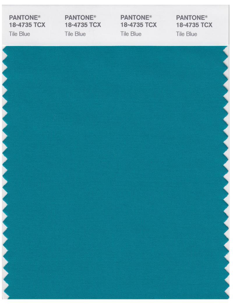 Pantone Smart 18-4735 TCX Color Swatch Card | Tile Blue | Magazine