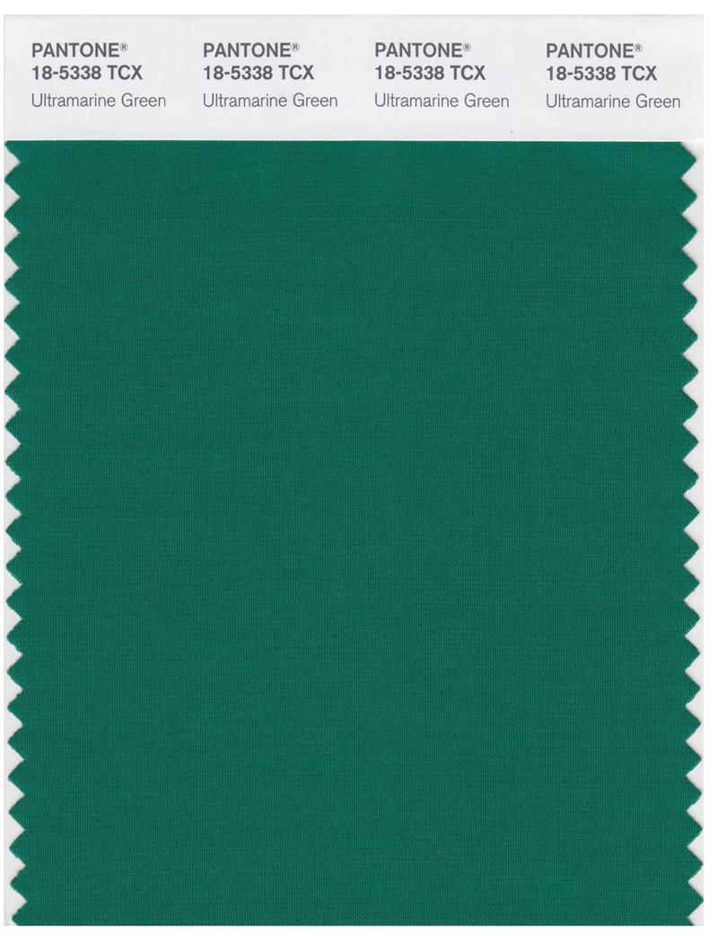 Pantone Smart 18-5338 TCX Color Swatch Card | Ultramarine Green