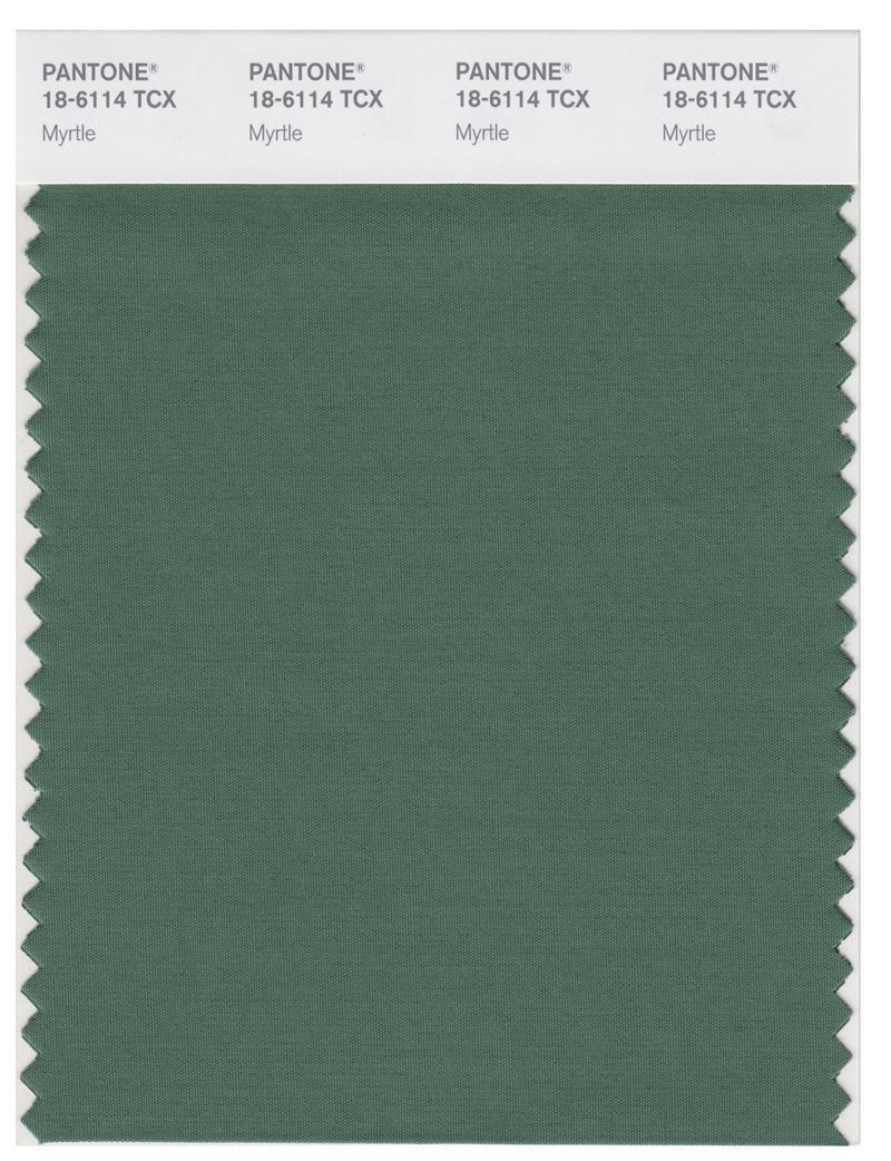 Pantone Smart 18-6114 TCX Color Swatch Card | Myrtle | Magazine Cafe ...