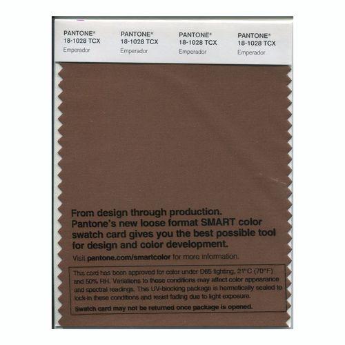 Pantone Smart 18-1028 TCX Color Swatch Card | Emperador