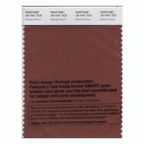 Pantone Smart 18-1541 TCX Color Swatch Card | Brandy Brown
