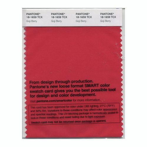 Pantone Smart 18-1659 TCX Color Swatch Card | Goji Berry
