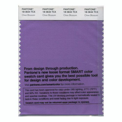 Pantone Smart 18-3634 TCX Color Swatch Card | Chive Blossom | Magazine ...