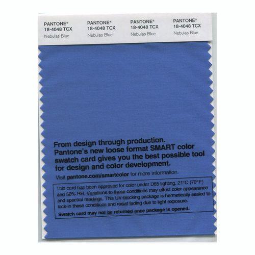 Pantone Smart 18-4048 TCX Color Swatch Card | Nebulas Blue