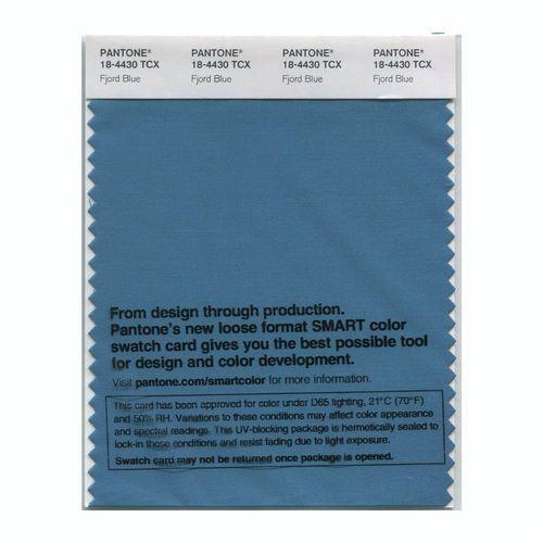 Pantone Smart 18-4430 TCX Color Swatch Card | Fjord Blue