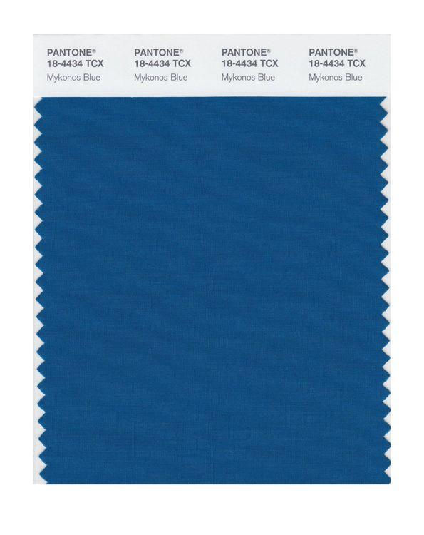 Pantone Smart 18-4434 TCX Color Swatch Card | Mykonos Blue