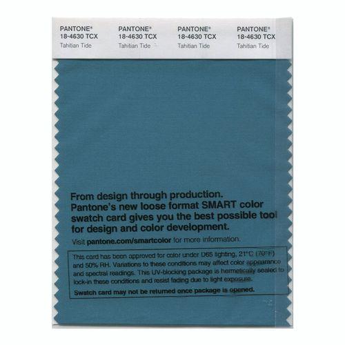 ヒス　はち　80 Pantone Smart 18-4630 TCX Color Swatch Card | Tahitian Tide