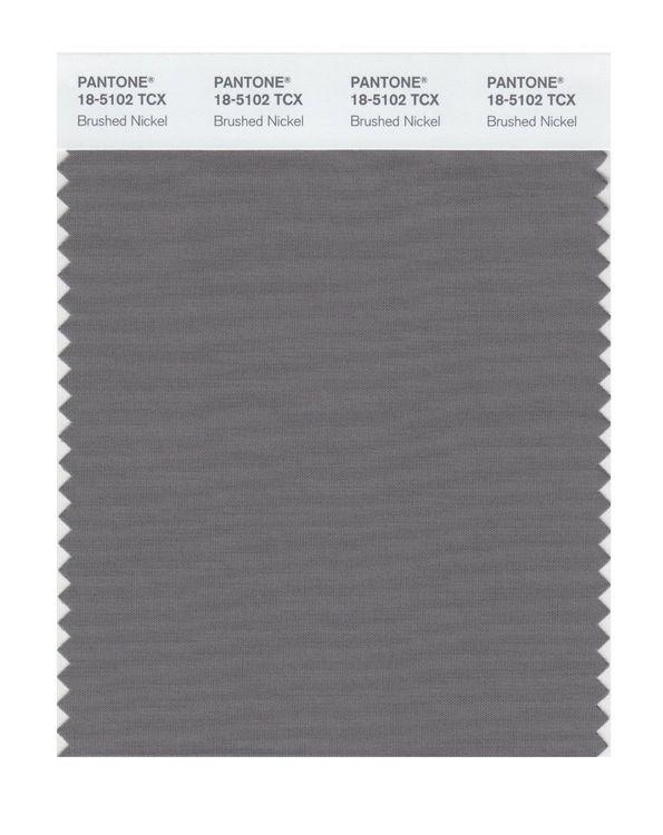 Pantone Smart 18-5102 TCX Color Swatch Card | Brushed Nickel