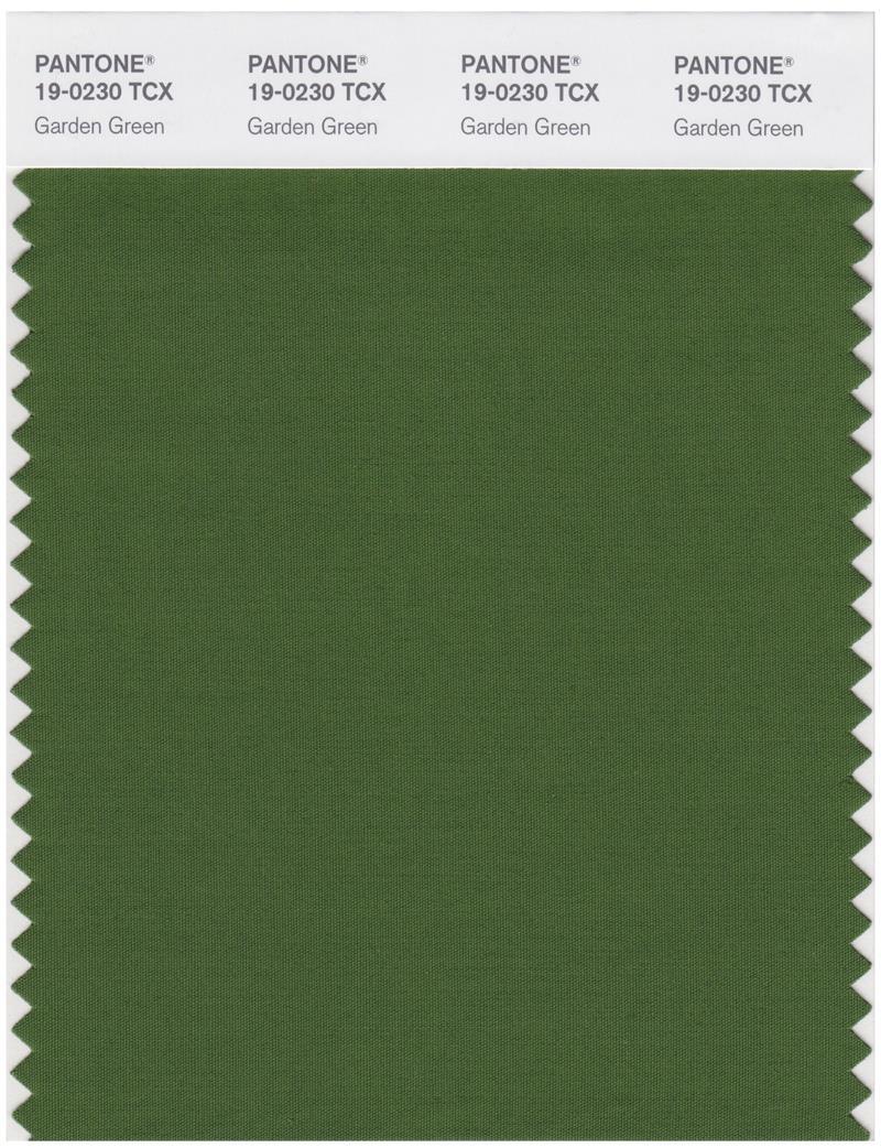 Pantone Smart 19-0230 TCX Color Swatch Card | Garden Green