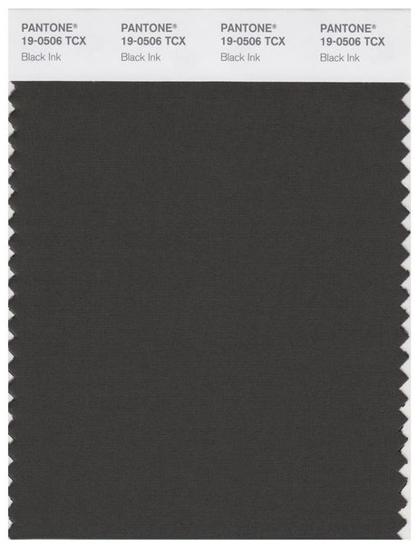 Pantone Smart 19-0506 TCX Color Swatch Card | Black Ink | Magazine