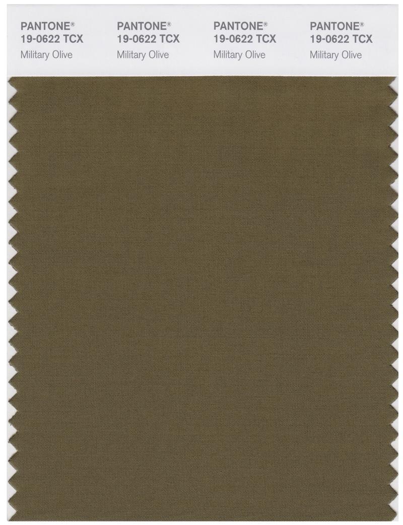 Pantone Smart 19-0622 TCX Color Swatch Card | Military Olive
