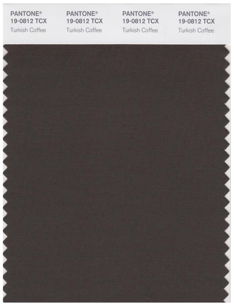 Pantone Smart 19-0812 TCX Color Swatch Card | Turkish Coffee