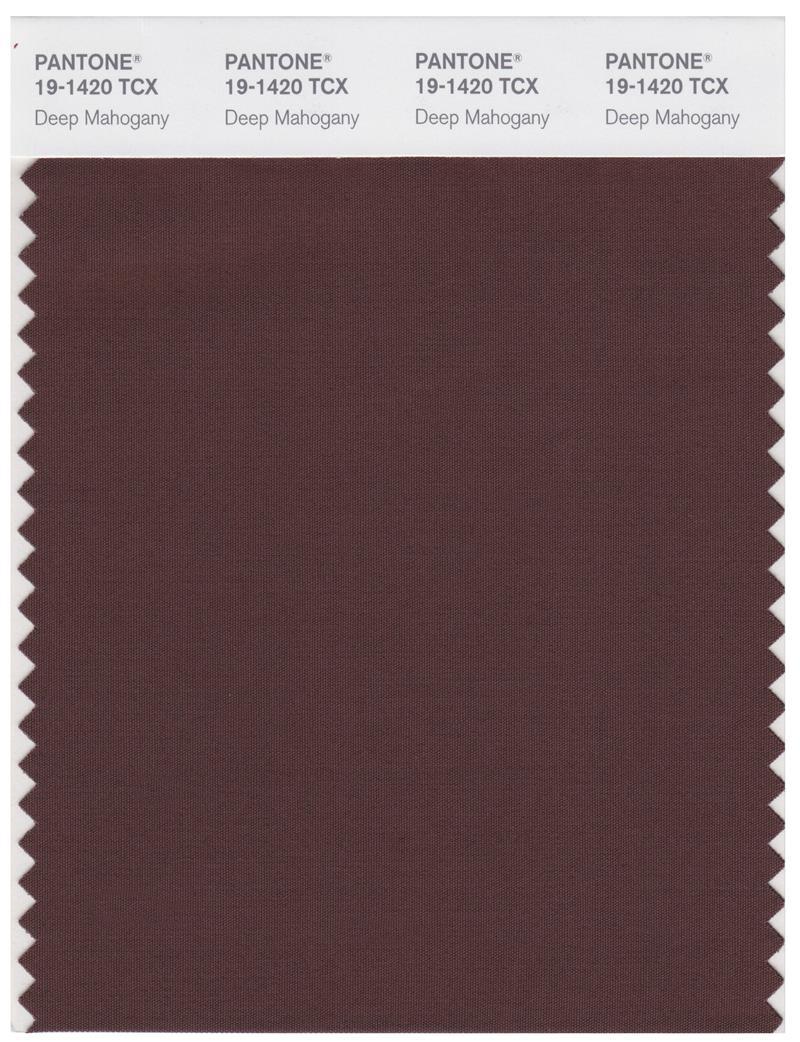 Pantone Smart 19-1420 TCX Color Swatch Card | Deep Mahogany