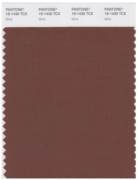 Pantone Smart 19-1430 TCX Color Swatch Card | Mink | Magazine Cafe