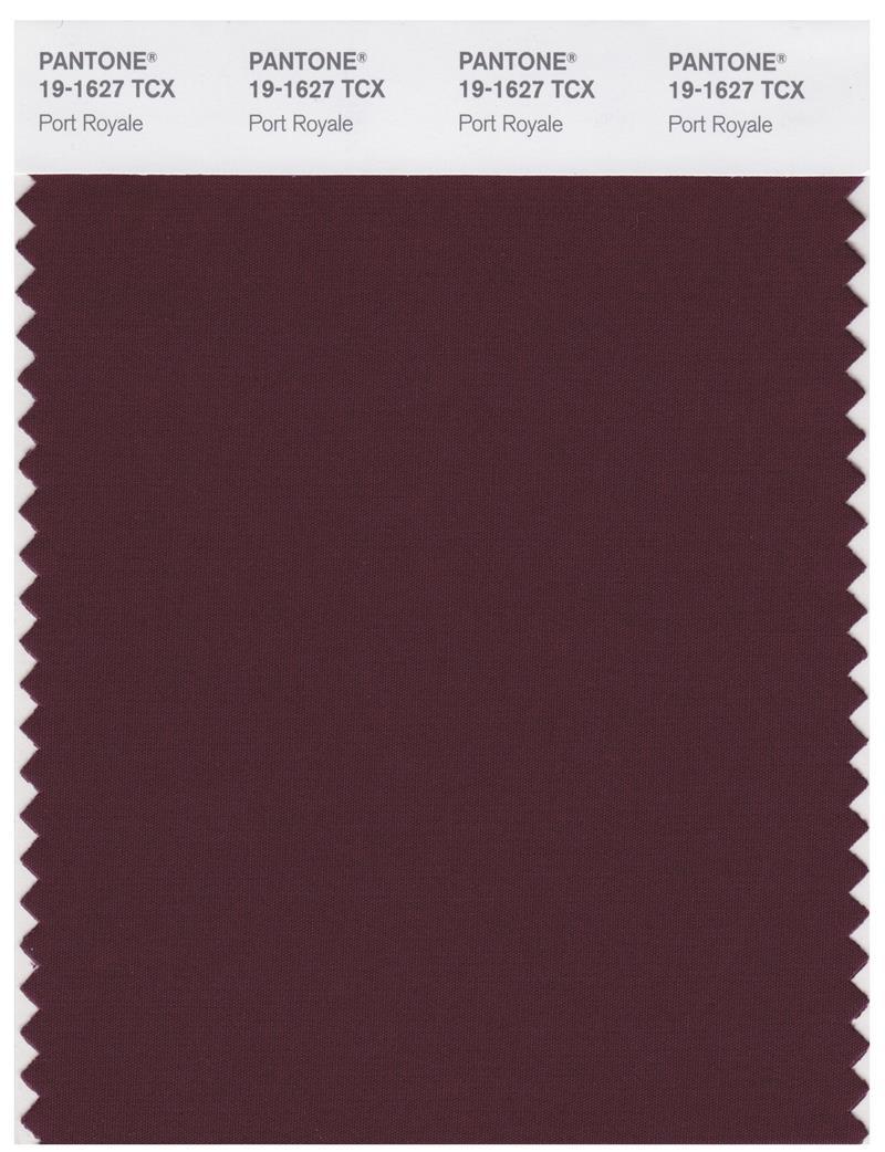 Pantone Smart 19-1627 TCX Color Swatch Card | Port Royale