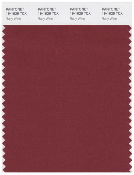 Pantone Smart 19-1629 TCX Color Swatch Card | Ruby Wine | Magazine