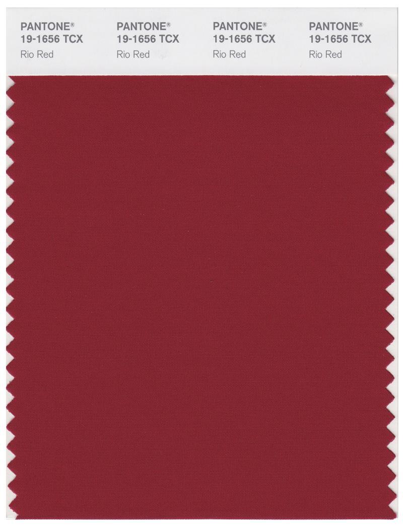 Pantone Smart 19-1656 TCX Color Swatch Card | Rio Red