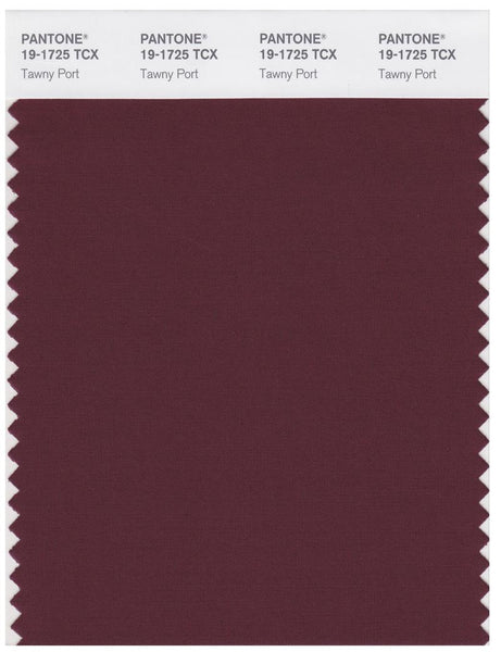 Pantone Smart 19-1725 TCX Color Swatch Card | Tawny Port