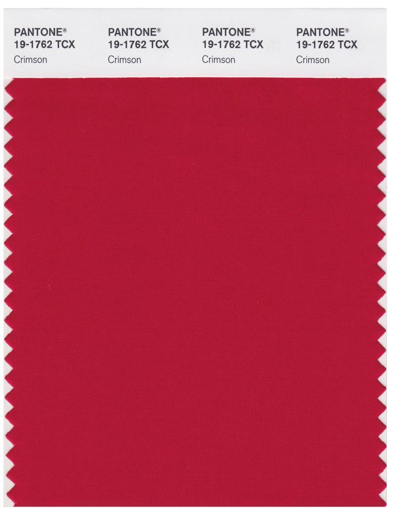 Pantone Smart 19-1762 TCX Color Swatch Card | Crimson