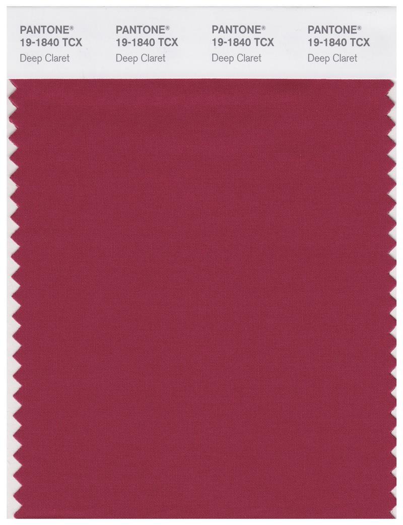 Pantone Smart 19-1840 TCX Color Swatch Card | Deep Claret