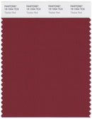 Pantone Smart 19-1934 TCX Color Swatch Card | Tibetan Red