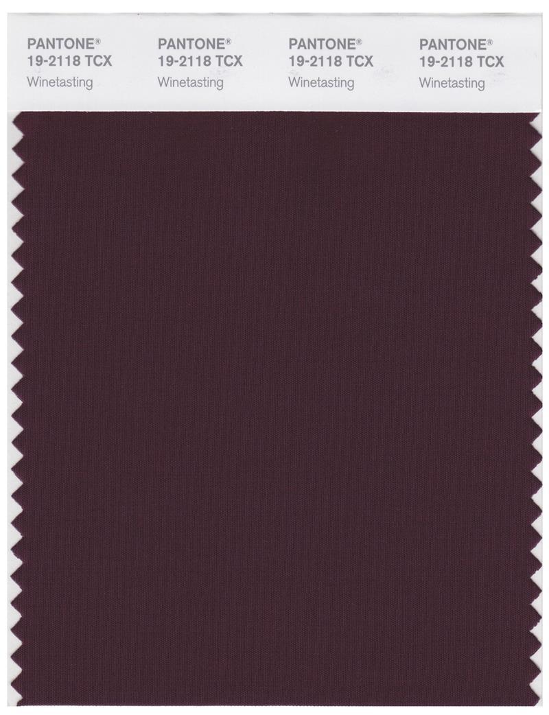 Pantone Smart 19-2118 TCX Color Swatch Card | Winetasting