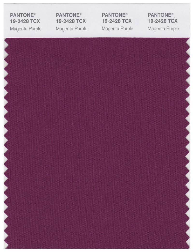 Pantone Smart 19-2428 TCX Color Swatch Card | Magenta Purple