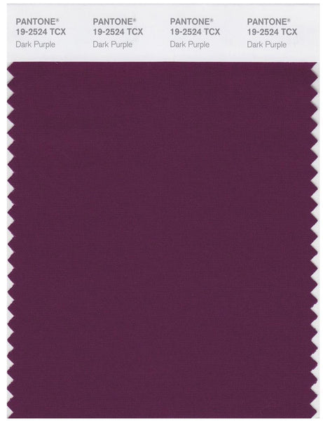 Pantone Smart 19-2524 TCX Color Swatch Card | Dark Purple