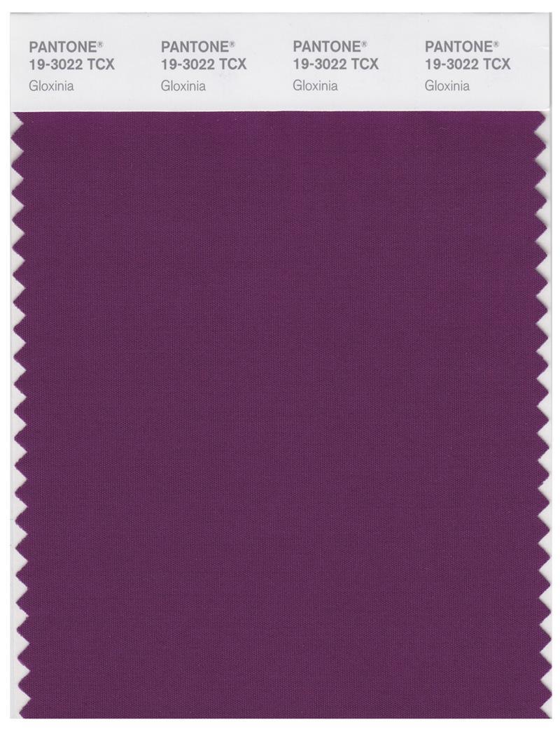 Pantone Smart 19-3022 TCX Color Swatch Card | Gloxinia | Magazine