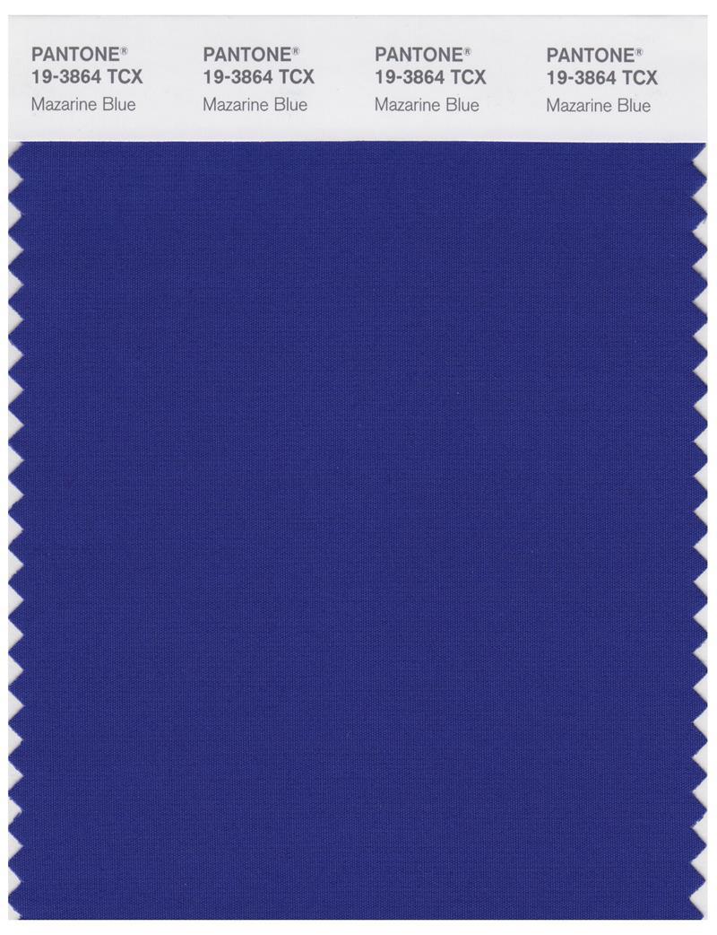 Pantone Smart 19-3864 TCX Color Swatch Card | Mazarine Blue
