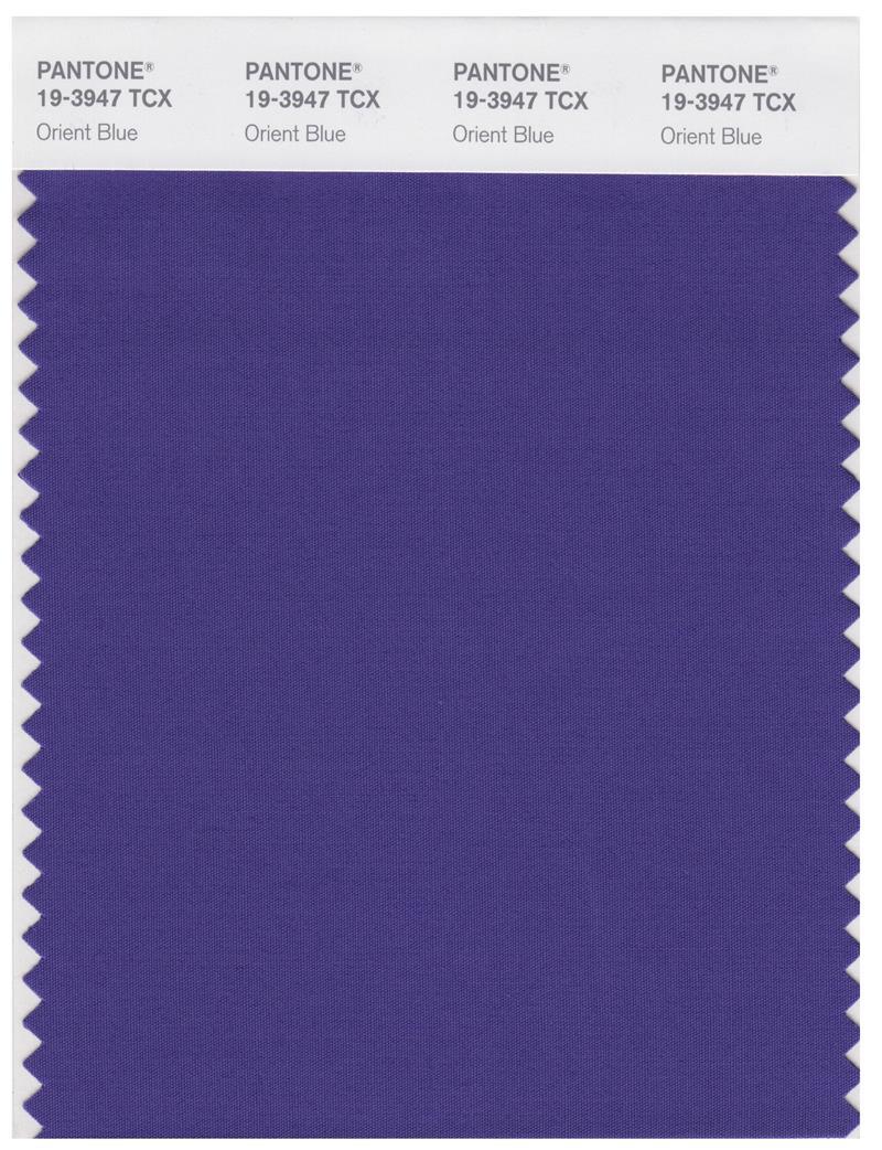 Pantone Smart 19-3947 TCX Color Swatch Card | Orient Blue