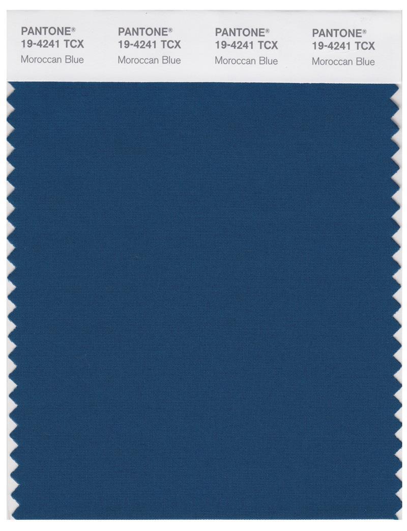 Pantone Smart 19-4241 TCX Color Swatch Card | Moroccan Blue