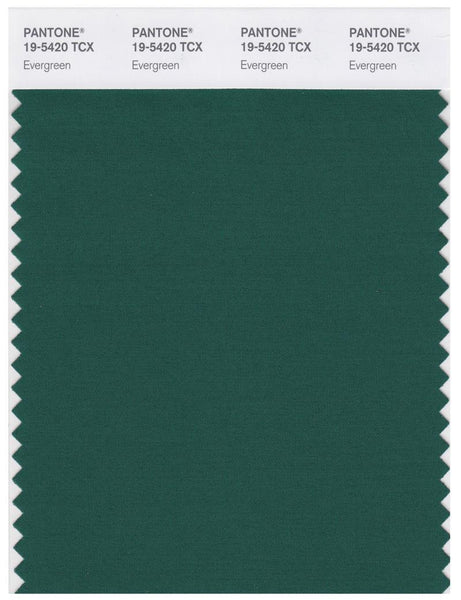 Pantone Smart 19-5420 TCX Color Swatch Card | Evergreen | Magazine