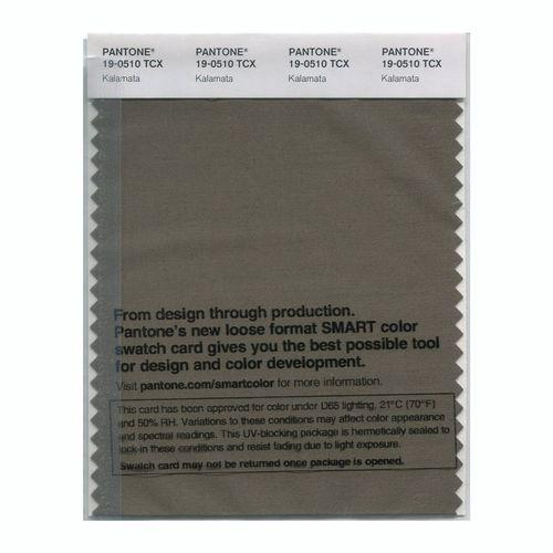 Pantone Smart 19-0510 TCX Color Swatch Card | Kalamata | Magazine