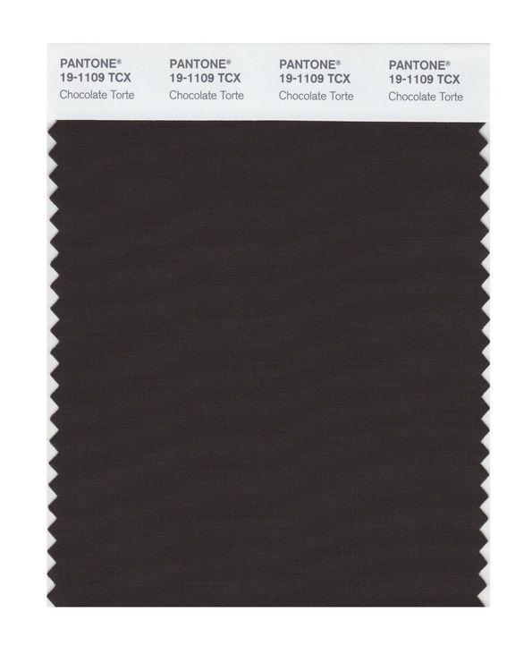 Pantone Smart 19-1109 TCX Color Swatch Card | Chocolate Torte