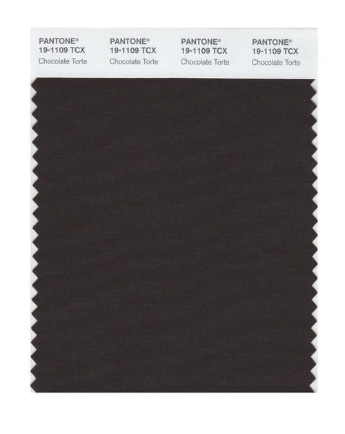 チョコ商品です Pantone Smart 19-1109 TCX Color Swatch Card | Chocolate Torte