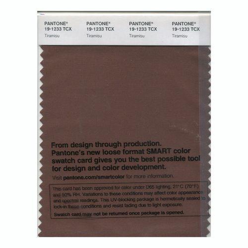 Pantone Smart 19-1233 TCX Color Swatch Card | Tiramisu