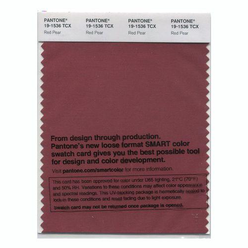 Pantone Smart 19-1536 TCX Color Swatch Card | Red Pear