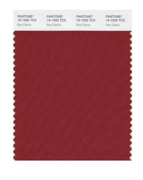 Pantone Smart 19-1555 TCX Color Swatch Card | Red Dahlia