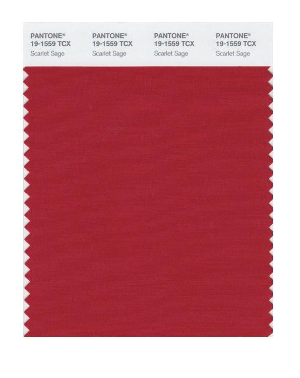 Pantone Smart 19-1559 TCX Color Swatch Card | Scarlet Sage
