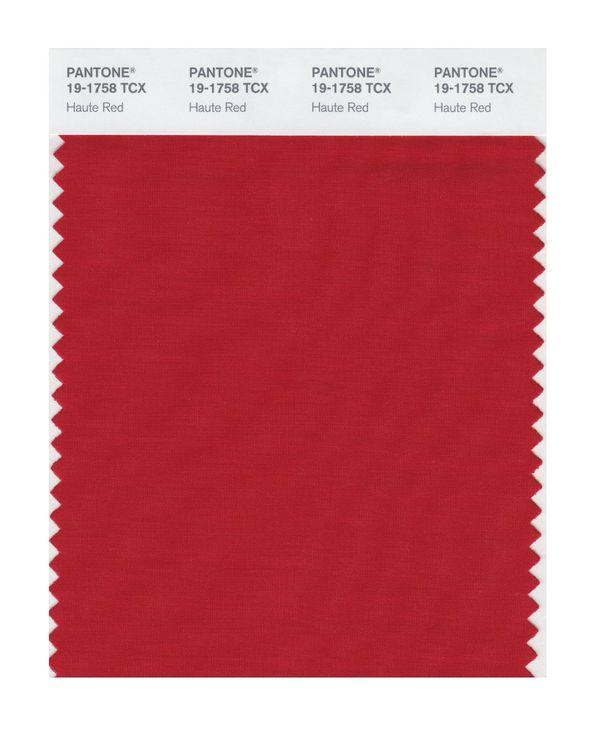 Pantone Smart 19-1758 TCX Color Swatch Card | Haute Red