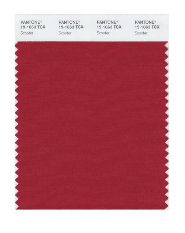 Pantone Smart 19-1863 TCX Color Swatch Card | Scooter | Magazine