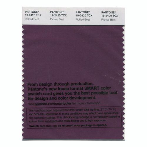 Pantone Smart 19-2420 TCX Color Swatch Card | Pickled Beet