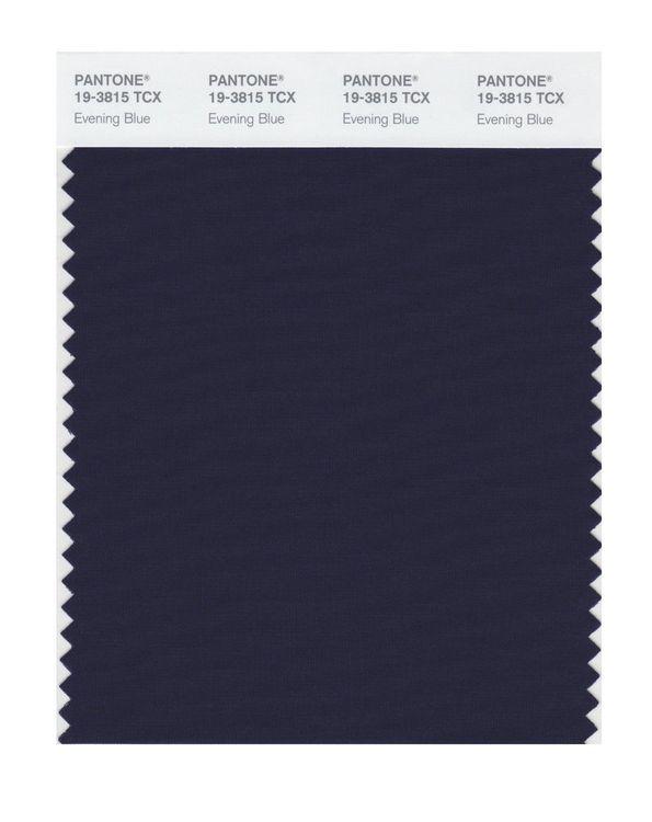 Pantone Smart 19-3815 TCX Color Swatch Card | Evening Blue | Magazine ...