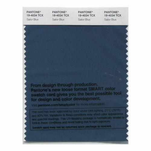 Pantone Smart 19-4034 TCX Color Swatch Card | Sailor Blue