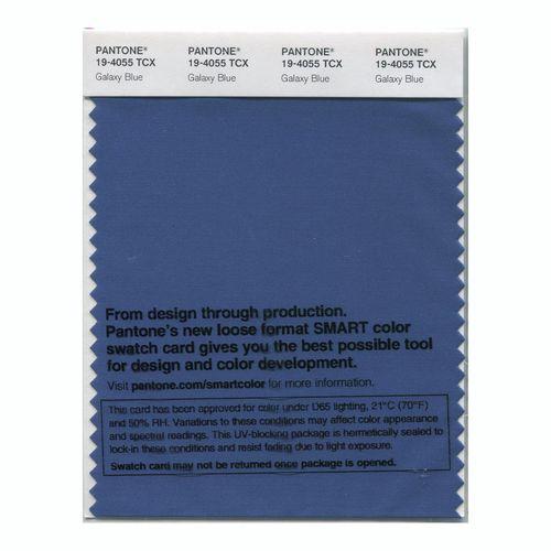 Pantone Smart 19-4055 TCX Color Swatch Card | Galaxy Blue